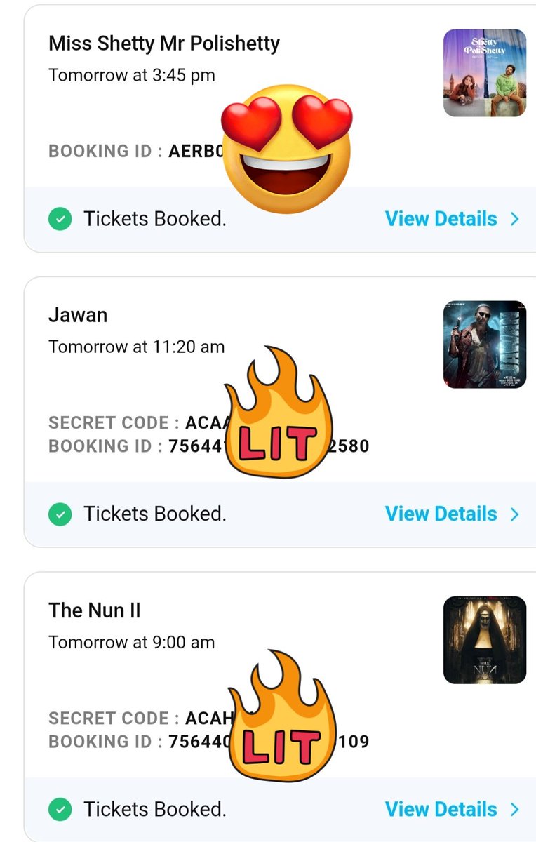 Ashok588500's tweet image. Naalaiku plan😍🍿:

9am show #Nun2 

11.20am show #Jawan 

3.45pm show #MissShettyMrPolishetty