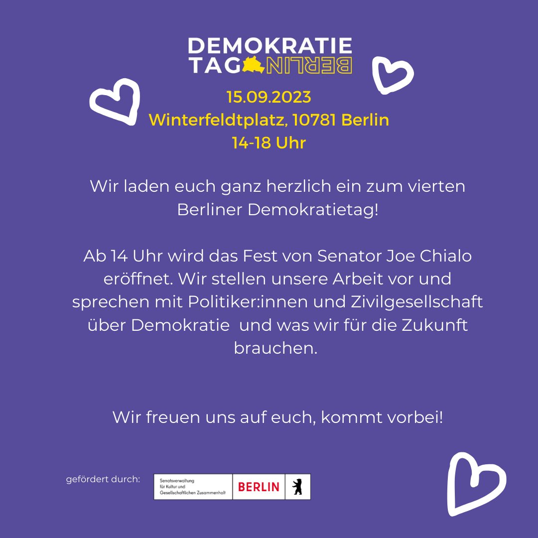 Berliner Demokratietag tweet media