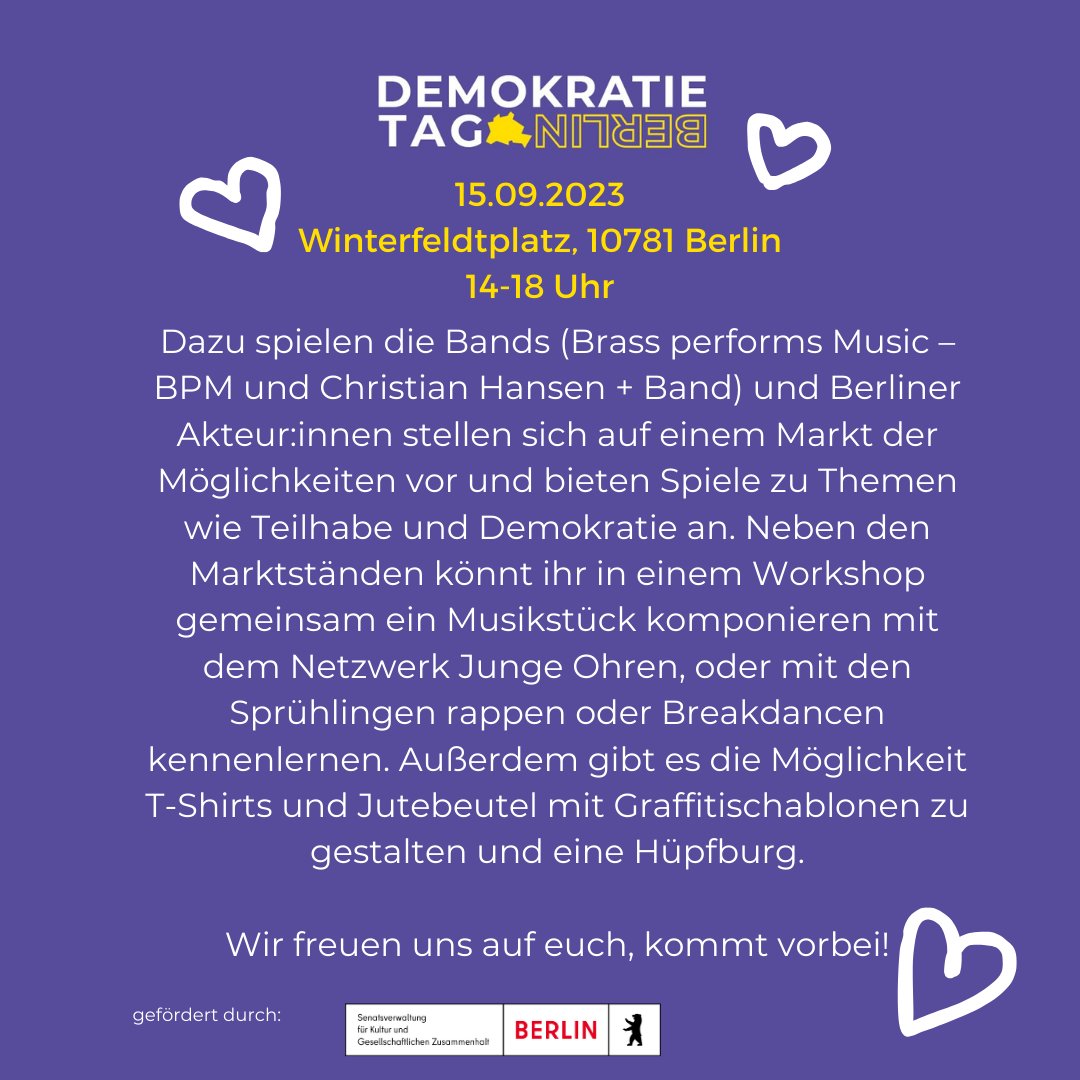 Berliner Demokratietag tweet media