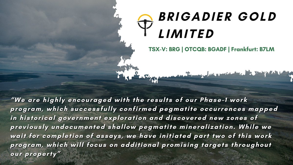 Brigadier Gold (TSXV:BRG, US:BGADF) tweet media