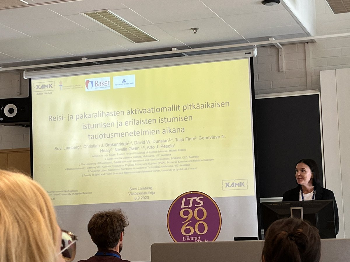 ArtoPesola's tweet photo. My first PhD student @SuviLamberg presenting our EMG findings @ltsfi #LTP23. Very clear and concice presentation, we are proud of you with @ChristianBrak 💪 @xamkfi #ActiveLifeLab https://t.co/W8idWIDaKD