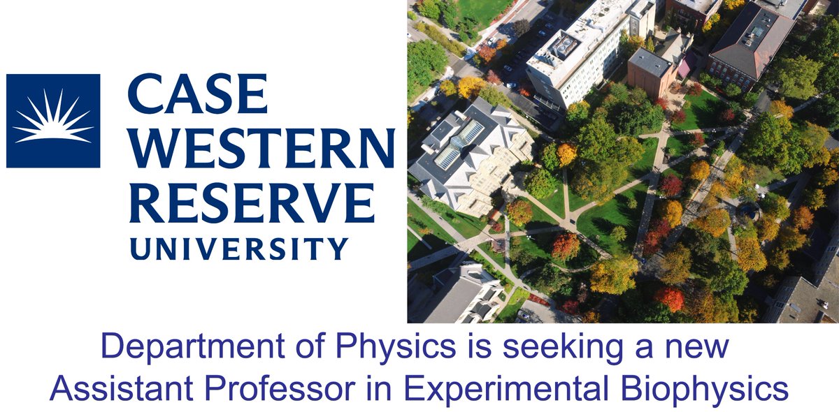 DivitaMathur's tweet photo. Come join us at
@PhysicsCWRU! We're hiring an Assistant Professor in Experimental Biophysics https://t.co/XJuce0UvA9 Review starts Nov 1! #physics #biophysics #FacultyJobs #AcademicJobs #TTjobs https://t.co/SDcn8UmVgn