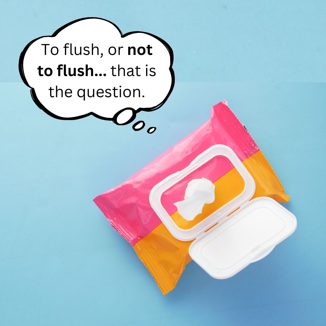 🚨 Did you know... most wet wipes are made of PLASTIC! 🚨 

🌊  Many #WetWipes are made with #plastic fibers that can take hundreds of years to break down. Flushing wipes down the toilet contributes to #PlasticPollution in our waterways, and clogs pipes. 1/2
