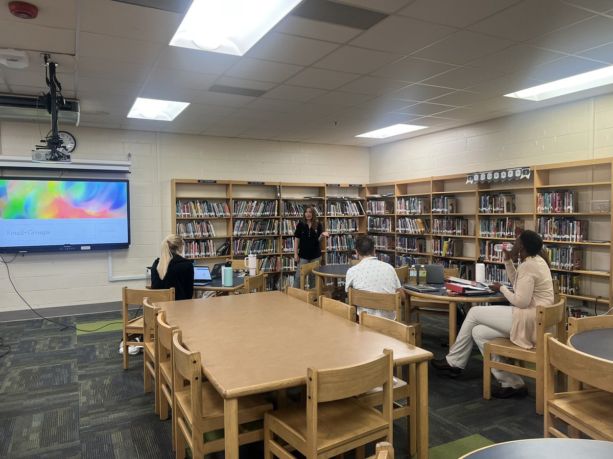AMSLiteracy's tweet photo. At our first monthly Vertical Planning we had great teacher presenters. Mrs. Calderon shared strategies to facilitate small group instruction and Ms. Douglas  shared a Word Play strategy called Keening! We learned so much from these ladies! @MNPS_SOI @AMSLiteracy @AntiochMSBears https://t.co/bvUzNy6j76