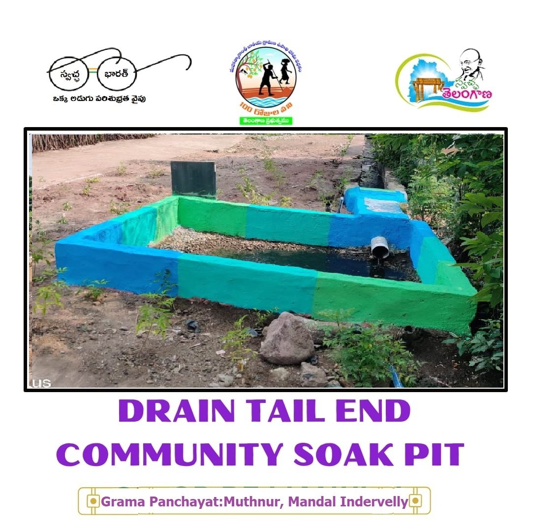 #CommunitySoakPits at Drains Tail End Points in #Muthnur_GP, Indervelly_Mandal, #Adilabad_District