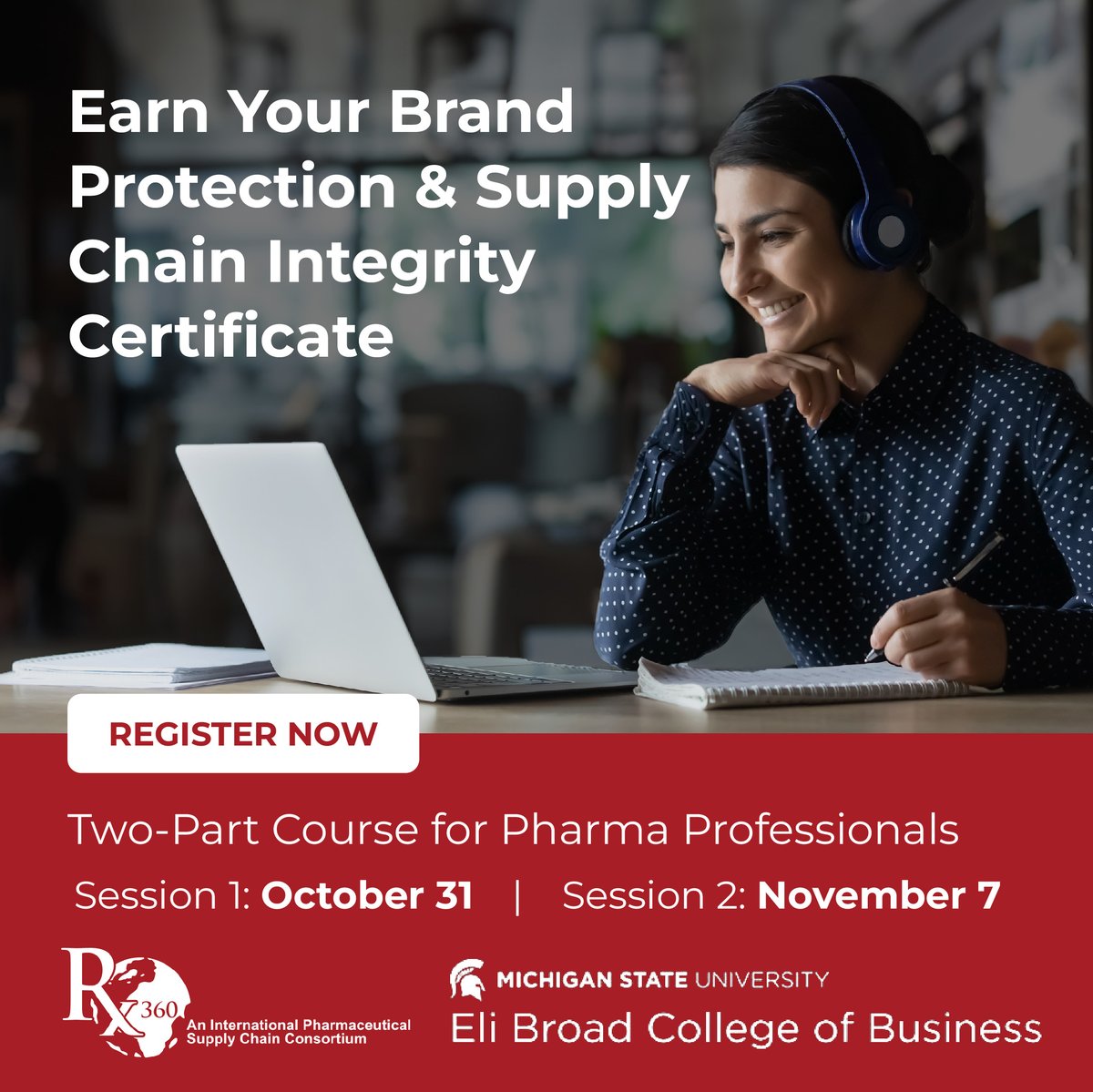 Get ahead of changing brand protection and supply chain strategies with <a href="/MSU/">joe</a> and Rx-360’s new two-part course, coming this fall!

To learn more, or register, visit: rx-360.org/brand-protecti…

#MSUxRx360 #SupplyChainIntegrity #PatientSafety #Pharma