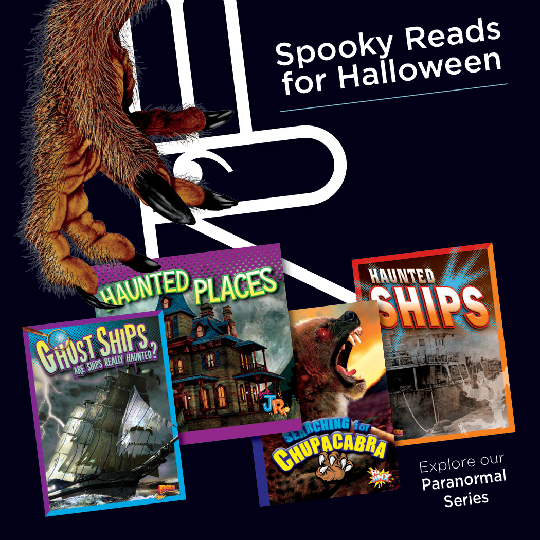 We're ready for all things spooky! Get your readers in the Halloween mood with titles from Black Rabbit.

#Halloween #spooky #paranormal #BlackRabbitBooks