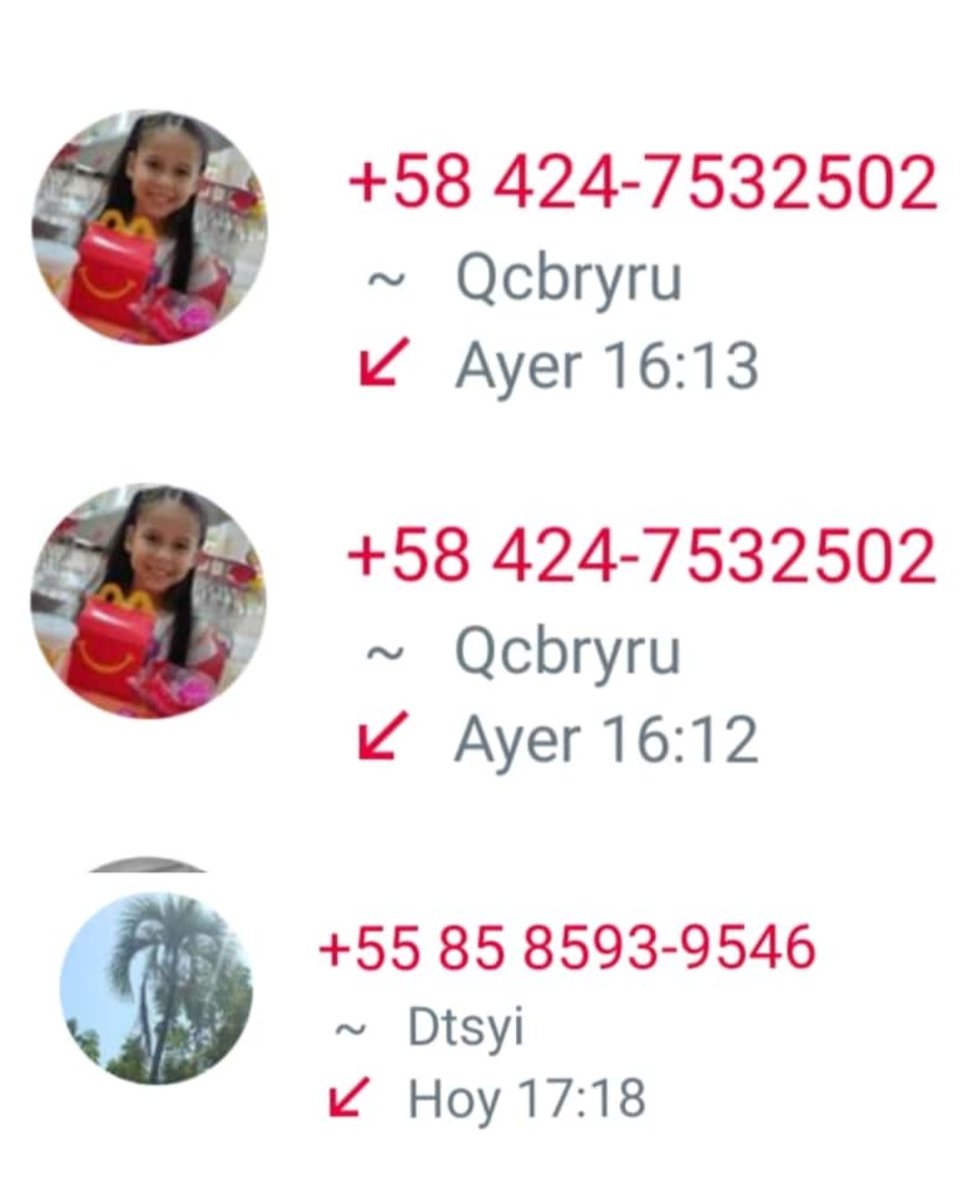 niniarvi's tweet photo. Aquí reportando los números que se están llamando, no hay que contestar.

Tener cuidado https://t.co/NZdyoCVNE3