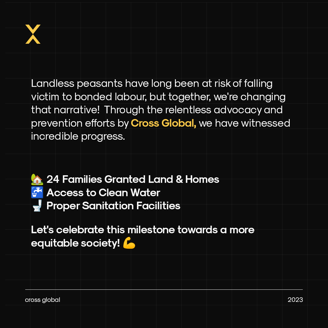 CrossglobalInd's tweet photo. Empowering Landless Peasants. Through #CrossGlobal relentless advocacy and prevention efforts, 24 families in Tamil Nadu now have land, homes, clean water, and toilets!🏡💧🚽Kudos to Tamil Nadu Govt &amp; Chengalpattu Collectorate for prioritizing vulnerable needs. https://t.co/7Jsa0hGXqR
