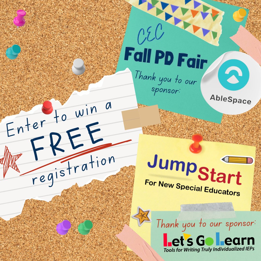 KyCECMembership's tweet photo. 🌟EXCITING NEWS!🌟 KYCEC has 2️⃣ FREE JumpStart &amp; 2️⃣ FREE Fall PD Fair registrations to give away to lucky KYCEC members!!!  Enter by 9/15 to be eligible!  For more info &amp; to enter, visit https://t.co/Ng77vJx425 Good luck!!! @CECMembership @KyDeptofEd @KYCASE1 @KYCCBD @KYCECTED https://t.co/X0gK0s9EGO