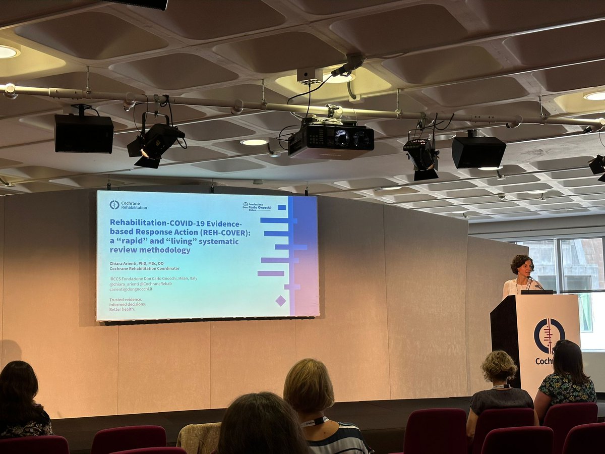 It's always exciting to share our work at Cochrane Colloquium! Thank you for this great opportunity! #CochraneLondon <a href="/ProfNegrini/">Stefano Negrini</a> <a href="/ClaudioCordani/">Claudio Cordani</a> <a href="/CarlotteK/">Carlotte Kiekens</a> <a href="/cochranecollab/">Cochrane</a>