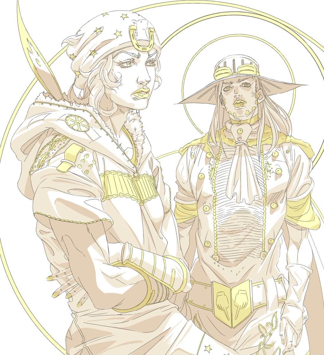 GrandGuerrilla's tweet photo. ジョニー・ジョースターとジャイロ・ツェペリ #jojo #ジョジョ #SBR https://t.co/bcxFOHTQbU