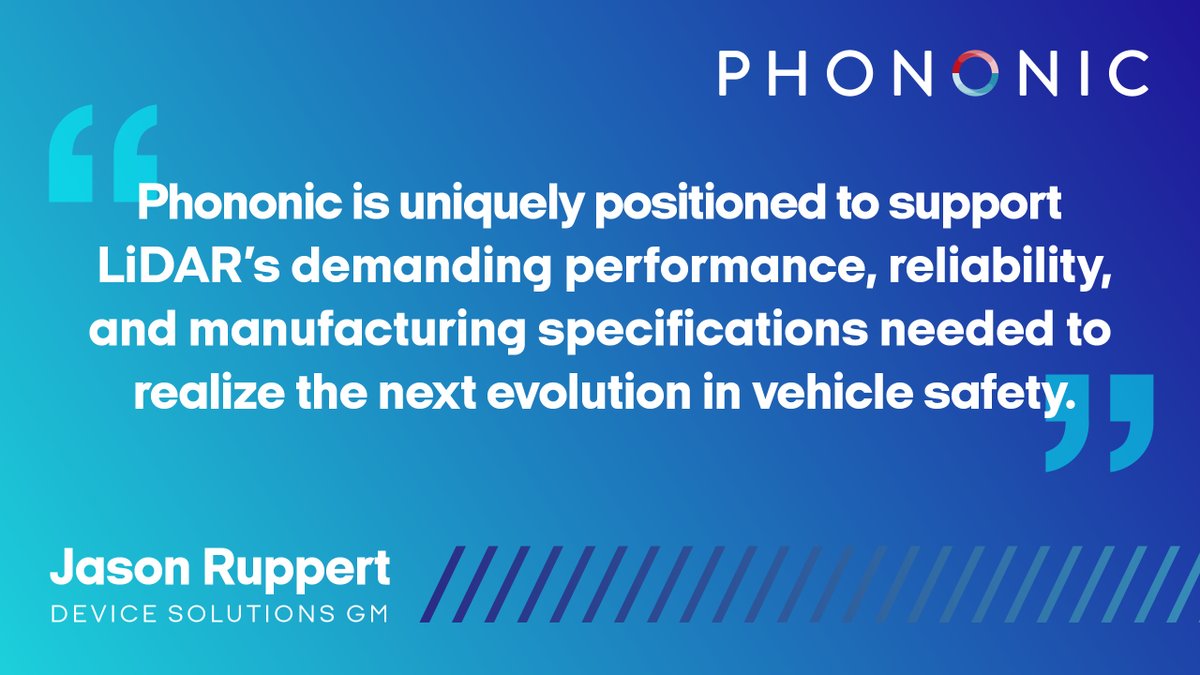 The Phononic team is elated to announce our strategic supply agreement with <a href="/luminartech/">Luminar</a> to provide next-gen vehicle safety through thermoelectric cooling for LiDAR sensor systems.🚙 See how we're helping redefine best practices for vehicle safety: bit.ly/3P9Adny