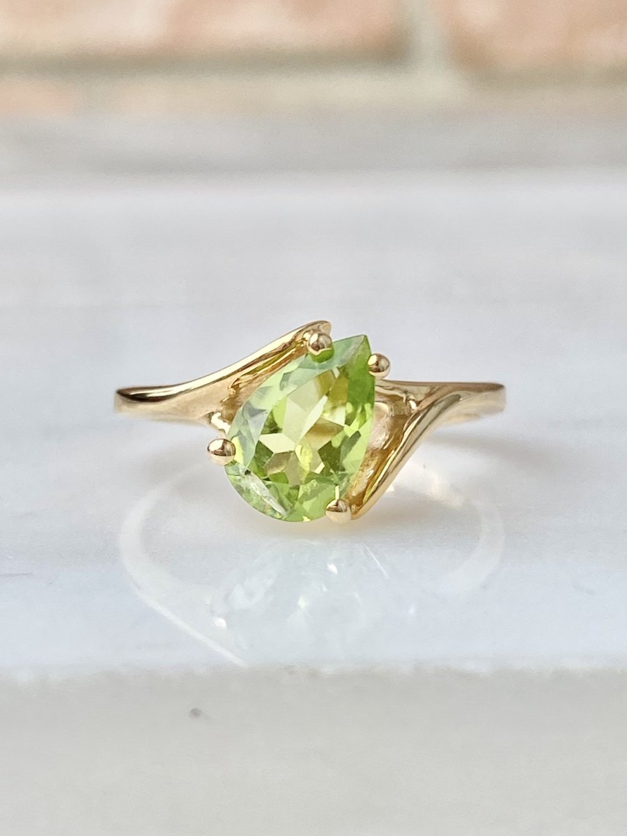 Excited to share the latest addition to my #etsy shop: August Birthstone Ring, 10k Gold Vintage Style Ring, Two Carat Ring etsy.me/483vAEg #peridot #augustbirthstone #ring #gemstone EtsyStarSeller #LittleWomenVintage #etsy #etsyshop #etsystore