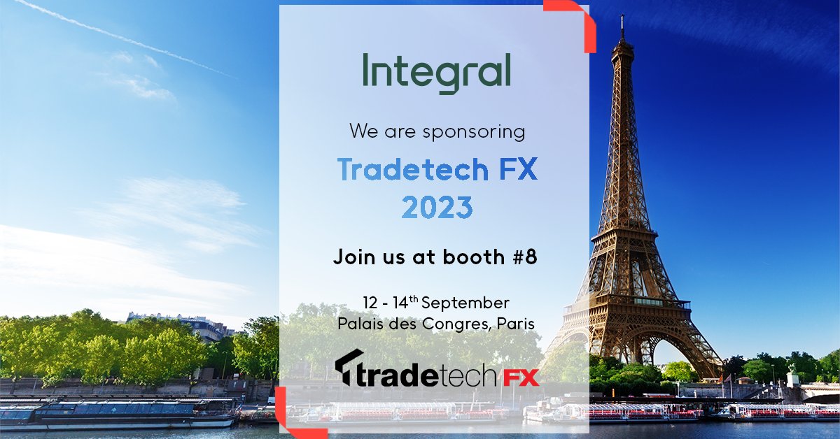 We're looking forward to <a href="/TradeTechFX/">Trade Tech FX</a> Conference in Paris next week. Stop by our stand for everything you need to know about trading technology! #tradingtechnology #weareintegral