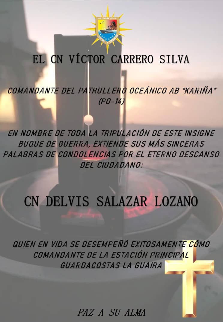 Nuestras más sinceras palabras de condolencia... 
@AB_Kari