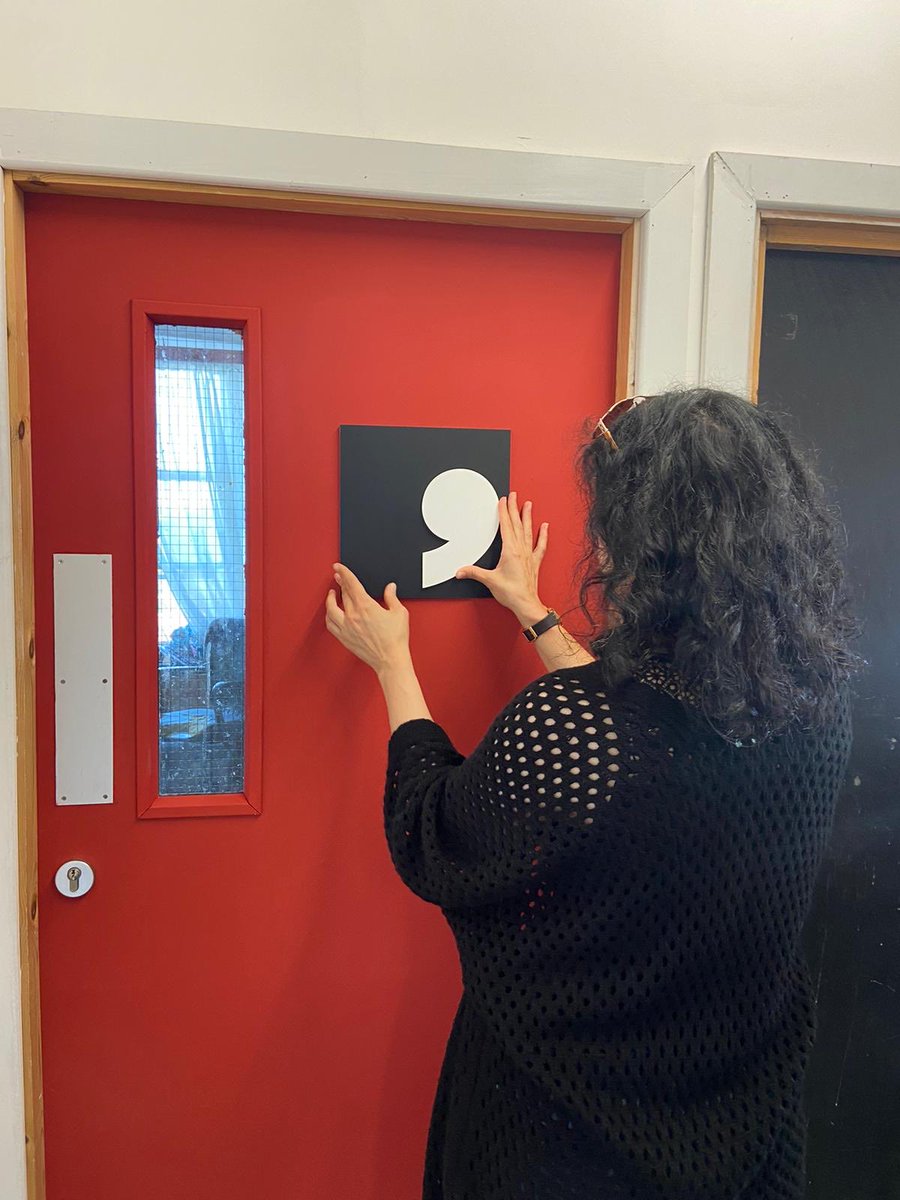 commapress's tweet image. New era, new door.