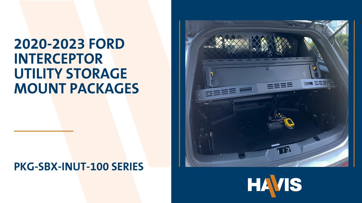 Optimize your 2020-2023 @Ford Interceptor Utility with Havis's storage mount packages (PKG-PSM-INUT-100 Series)! These robust solutions are customized to offer fast equipment accessibility, boost productivity, and elevate user comfort.

#havis #storagesolutions #havisrugged