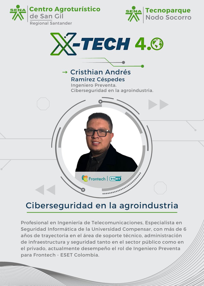 tcpsocorro's tweet photo. Gran y destacado evento del @tcpsocorro allí #DejandoHuella @Alexmenrincon @ictessas @Aris_Contreras_ @RedCiberSeg @DFICyber @UniversidadEan bajo el liderazgo de @farguti #X_Tech4_0 https://t.co/LgOgRD9O2x
