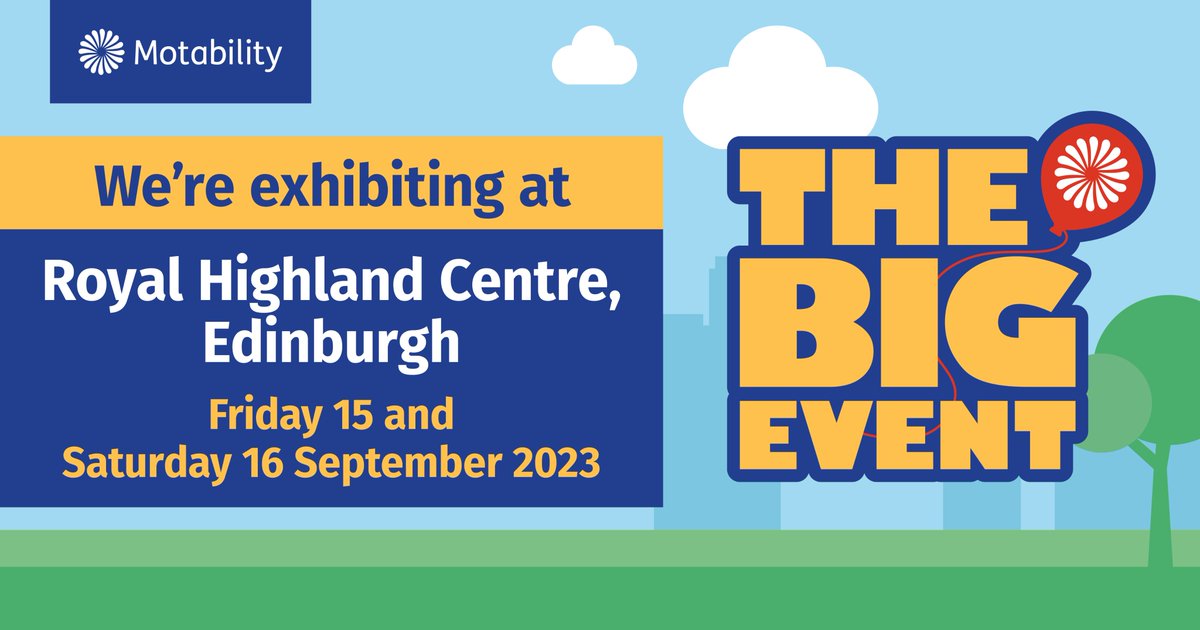 Looking forward to next week’s Motability Big Event. It’s free to attend and a great day out, with over 70 cars, wheelchair adapted vehicles and adaptions and 35 powered wheelchairs and scooters. Find out more at motabilityonebigday.co.uk/the-big-event-… Look out for us at the Partner Stand.