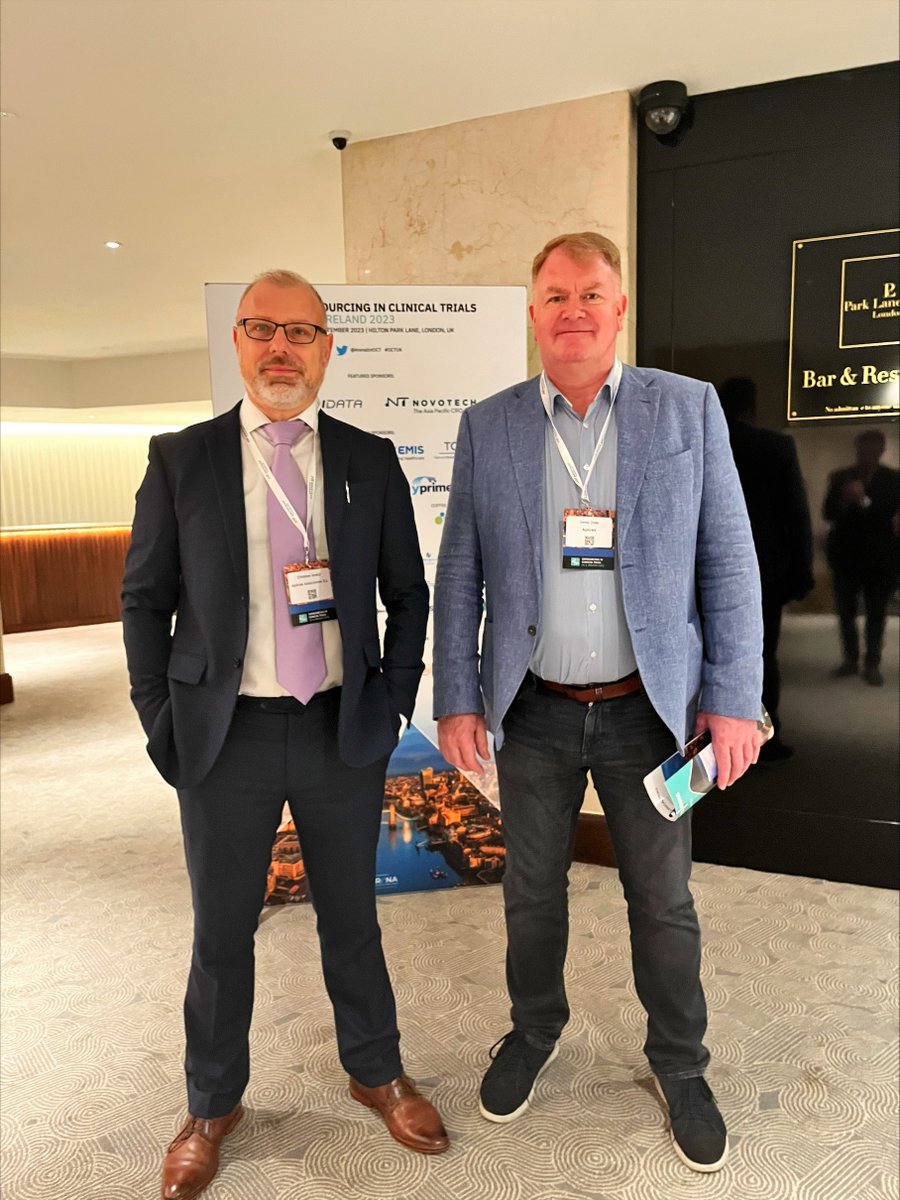 ApicesSpain's tweet photo. Our colleagues Christian Sroka & Gene Odle are attending the 10th Annual Outsourcing In #ClinicalTrials UK & Ireland '23. Explaining our sponsors benefits of carrying out trials in Europe with #APICES.
Grateful to be part of one of the most important events in #ClinicalResearch. https://t.co/s50ICWF1YR