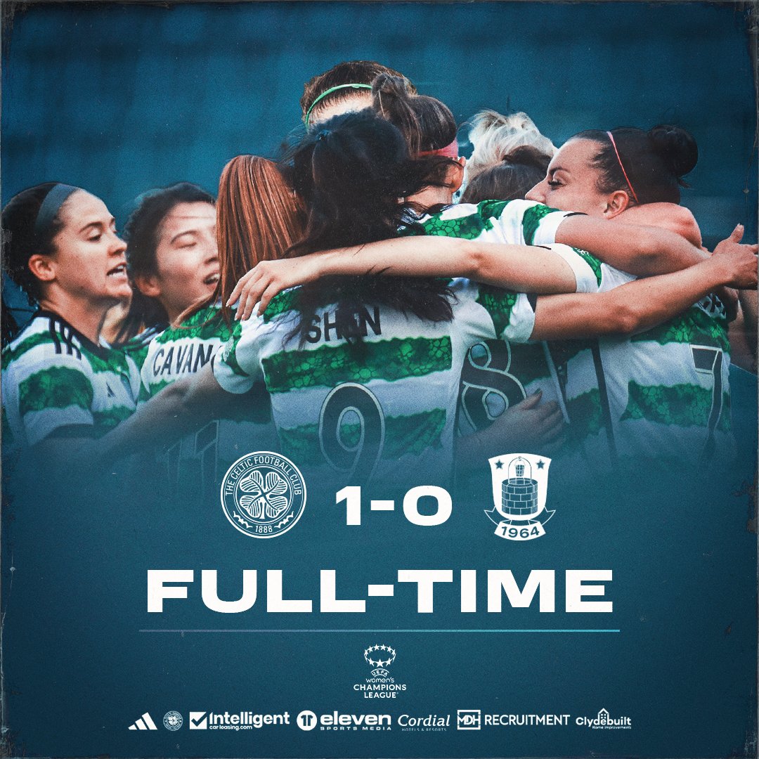 CelticFCWomen's tweet photo. Kelly Clark seals our first ever European win! 🤩 Onto Saturday!

🍀1-0🟡
#CELBRO  | #UWCL | #COYGIG https://t.co/qLXTtTsC8L