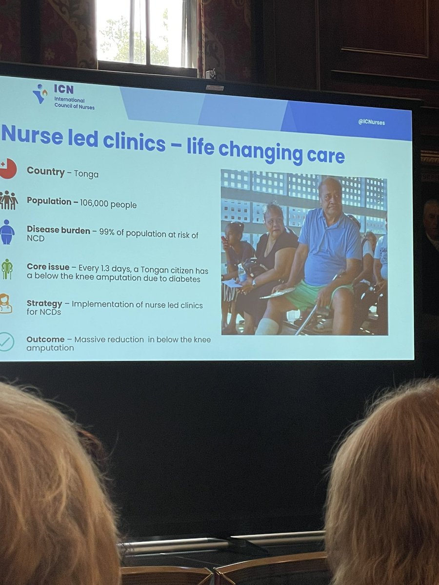 Every 1.5 days a Tongan citizen has a below knee amputation due to diabetes. To address this they have created nurse led clinics to improve prevention!

@ICNurses @BurdettTrust @HowardCatton 

#Nurses4NCD