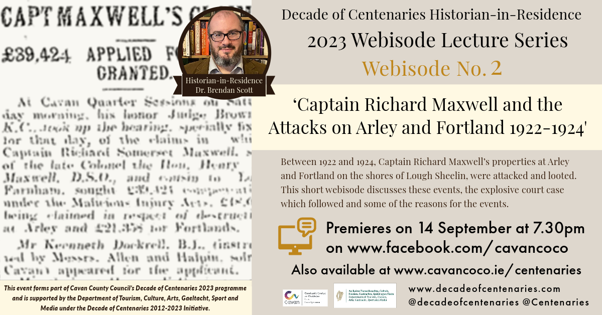 CavanLibrary's tweet image. ⏰⏰⏰⏰⏰⏰⏰⏰
Reminder!!
45 minutes until the second webisode premieres on facebook.com/cavancoco 

@DeptCultureIRL @Centenaries @cavancoco 
#DecadeOfCentenaries #Webisodes #DiscoverCavan #CavanHistory
