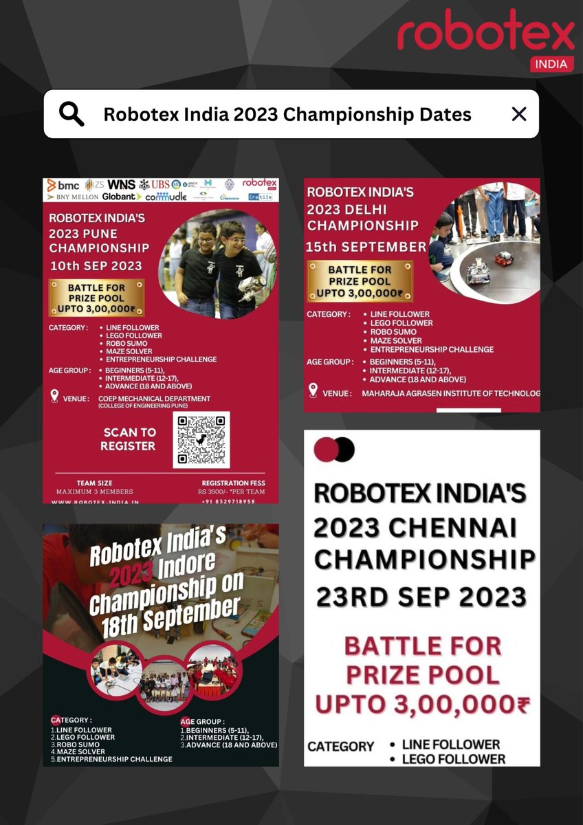 IndiaRobotex's tweet image. 🚀 Ignite Your Robotic Dreams and Win a Chance to Shine in Tallinn, Estonia! 🌌
🚀 Become the Catalyst in the ROBOTEX Revolution! Secure Your Spot Now: [commudle.com/communities/ro…] 🤖

 #RobotexChamps #TechTriumph #RoboRevolution #InnovationShowdown #TechGladiators  #RoboGala2023