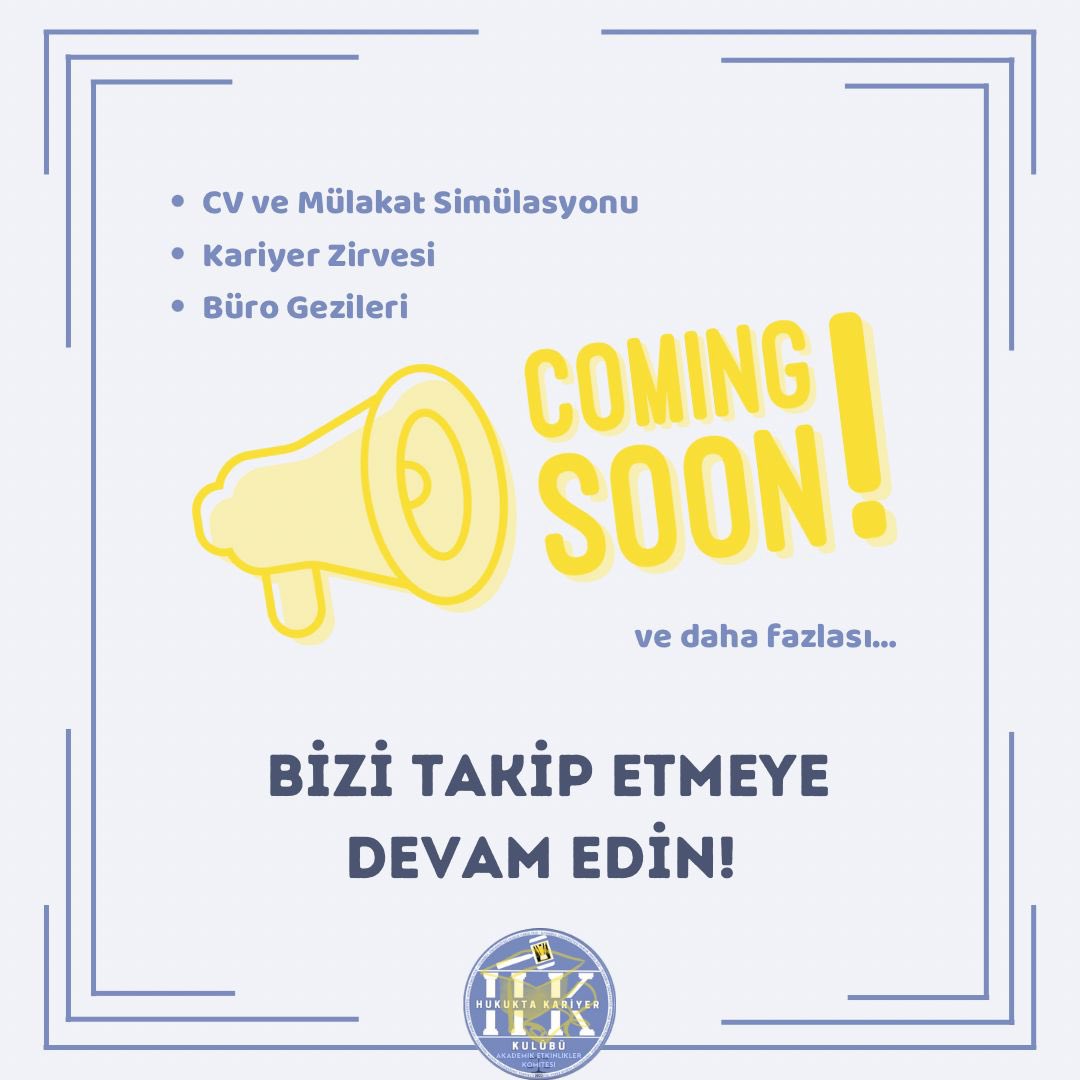 Akademik Etkinlikler komitemizi yakından tanıyalım!💛

 "Kariyer Zirvesi" etkinliğimiz hakkında bilgi almak için kaydırabilirsiniz.

📢 Etkinliklerimizden haberdar olmak ve daha fazlası için bizi takip etmeye devam edin! 💛💜