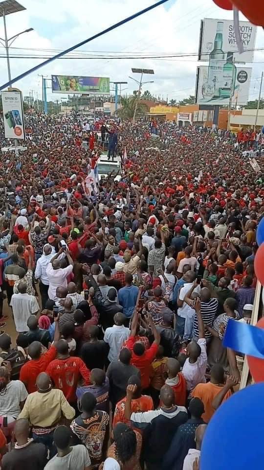 Kawuma's tweet photo. Press Release: National Unity Platform Launches Countrywide Tour in Mbale District

Mbale, Uganda - September 6, 2023 - President Robert Ssentamu Kyagulanyi embarked on a countrywide tour today in Mbale District. The wake up uganda tour aims to engage with Ugandans, mobilize support, and address critical issues affecting their regions and nation.

The day commenced with the opening of the NUP party office along the Mbale-Pallisa road. This office will serve as a hub for party activities and as a resource center for the local community.

Following the office opening, President Kyagulanyi, accompanied by NUP leaders, convened a mobilization meeting at the Busumaga primary school playground. During his address, the President emphasized the significance of Mbale region as one of the leading coffee producers in East Africa. However, he expressed concern over the current state of the Bugisu cooperative union, established in 1954, which now appears to be under the control of a single individual. President Kyagulanyi urged the people of Bugisu to reject any attempt to monopolize their livelihood. He drew parallels between this situation and Museveni's alleged plan to hand over the coffee industry to Enrica Pinetti, who is believed to be a front for the Museveni family. The President underscored that such actions threaten the rights and economic well-being of the people of Mbale and surrounding areas. 

President Kyagulanyi further highlighted the pervasive issue of President Museveni's alleged control over various resources in Uganda. He drew attention to the state of hospitals, schools, and infrastructure, emphasizing the urgent need for improvement. He firmly stated that these resources belong to the people and should be managed in the best interests of all Ugandans.

President Kyagulanyi highlighted the names of the youth from Mbale who were abducted by the Museveni regime during the last presidential elections and are still missing. He expressed deep concern for their well-being and vowed to continue the fight for justice and their safe return.

The President made it clear that his presence in Mbale was not solely to seek votes, as the district had already demonstrated its support for NUP. Instead, he aimed to awaken the people to the power they hold as the true custodians of their destiny. He stressed that dictatorial rule cannot prevail when the people stand united and exercise their rights.

Drawing attention to the ongoing case at the International Criminal Court (ICC), President Kyagulanyi reiterated the importance of holding Museveni and his son, Muhoozi, accountable for their actions. He highlighted that Museveni's administration has benefited from external support in the form of guns, money, and planes, making it a puppet regime influenced by neocolonialism. He emphasized that Uganda's sovereignty should not be undermined, and the imposition of a monarchy-like succession should be rejected.

Addressing America and Europe, President Kyagulanyi conveyed the message that the Ugandan people do not seek external help for their liberation. Rather, they implored these nations to cease sponsoring the dictator and allow the people to determine their own destiny. He also extended a message to Zimbabwe and Gabon, emphasizing that power belongs to the people and that it is time for black Africans to reclaim their freedom.

President Kyagulanyi expressed concern about the oppressive conditions under Museveni's rule, which have turned Ugandans into slaves in their own country. He urged the youth to remain disciplined and resilient, cautioning against infiltration by hooligans planted by the Museveni regime.

The National Unity Platform is pleased to announce the next stop of its countrywide tour will be in Lira. Following the successful event in Mbale District, the NUP leadership will engage with Ugandans in Lira on Thursday, September 7th, 2023.

In Solidarity,

Dr. Daniel Kawuma 

National Unity Platform Diaspora Team Leader