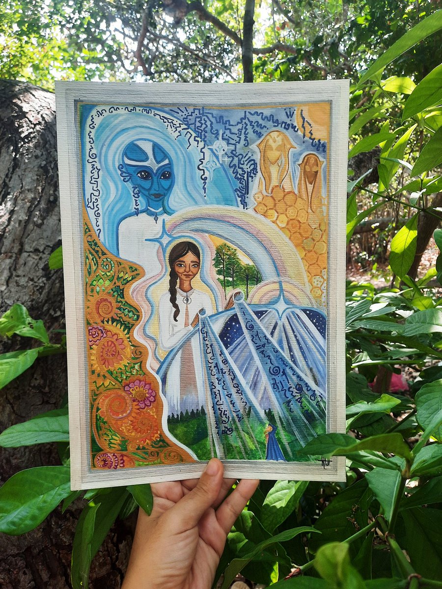 Sementedecura's tweet image. Última #lightlanguageart
Starseed soul art 👽💗
Pintura feita após atendimento (conexão com guiança e registros akáshicos ✨️)