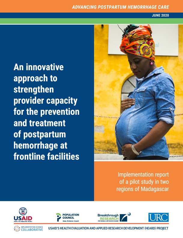 urcintl's tweet photo. In this pilot study – created via a partnership led by  @Breakthrough_AR and @USAID's HEARD Project – clinical mentors successfully improved frontline facility provider readiness to manage #PPH in Madagascar: https://t.co/3kpp2I6uyK

#ISCResults
@IS_Collab https://t.co/ZawBkEpcXT