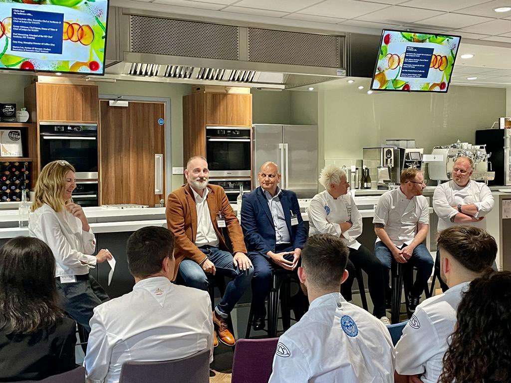 What an amazing line-up on the panel for our #NCOTY and #YNCOTY mentor day here at <a href="/waitrose/">Waitrose & Partners</a>. It’s been a day full of food and food for thought! <a href="/HITTraining/">HIT Training</a> <a href="/EvolveGroup_UK/">The Evolve Group</a> <a href="/_LisaAllen/">Lisa Goodwin-Allen</a> <a href="/Kennyatkinson1/">House of Tides</a> <a href="/chefpublishing/">Chef & Restaurant Magazine</a> <a href="/chef_martyn/">Martyn Lee</a>