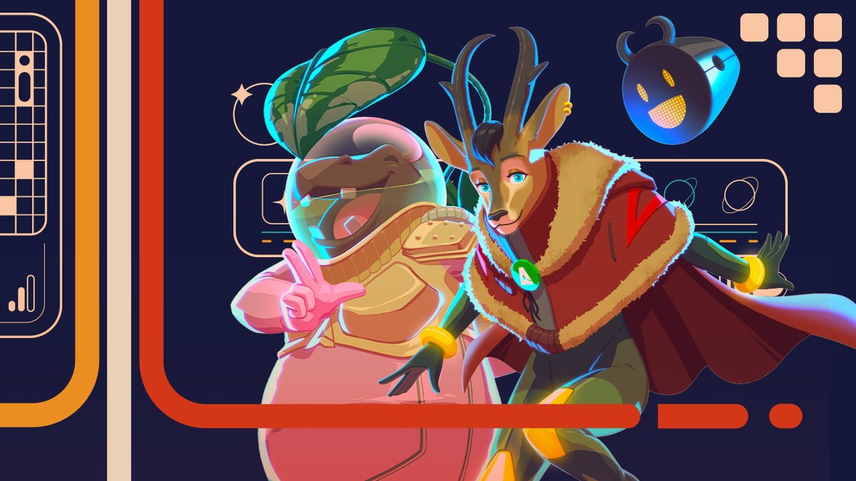 It's a Space Week-themed Hidden Treasures! @duckvalentine has been exploring the galaxy in the soothing arcade shooter Super Space Club, and digging its rainbow, lo-fi, celestial vibes. bit.ly/3EsF5iY

#spaceweek