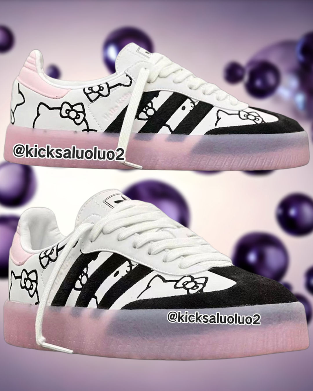 adidas samba ✖️Hello Kitty スニーカー Hello Kitty x WMNS adidas Sambae - Jun 2024 - IG4450