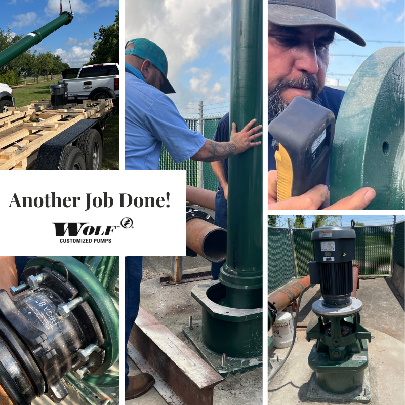WolfPump's tweet photo. We've got some more custom Wolf Pumps moving water down in The Lone Star State. The install was smooth and the pumps are running great. Job well done! 

#WolfPumps #Texas https://t.co/e8rMYd6O2X