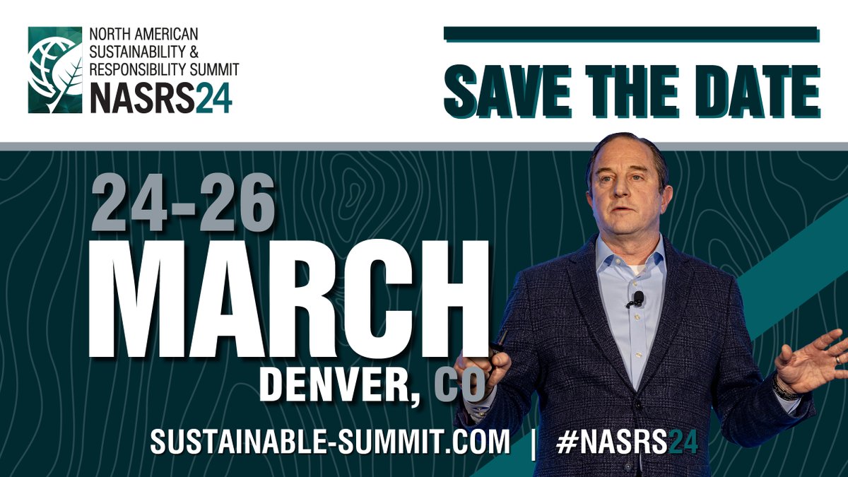 EP_NASRS's tweet image. 🌿 Mark your calendars for the must-attend gathering of sustainability and responsibility leaders! 🌿

The North American Sustainability &amp;amp; Responsibility Summit 2024 is coming to Denver, CO March 24-26! ⛰️

➡️ Visit sustainable-summit.com to learn more