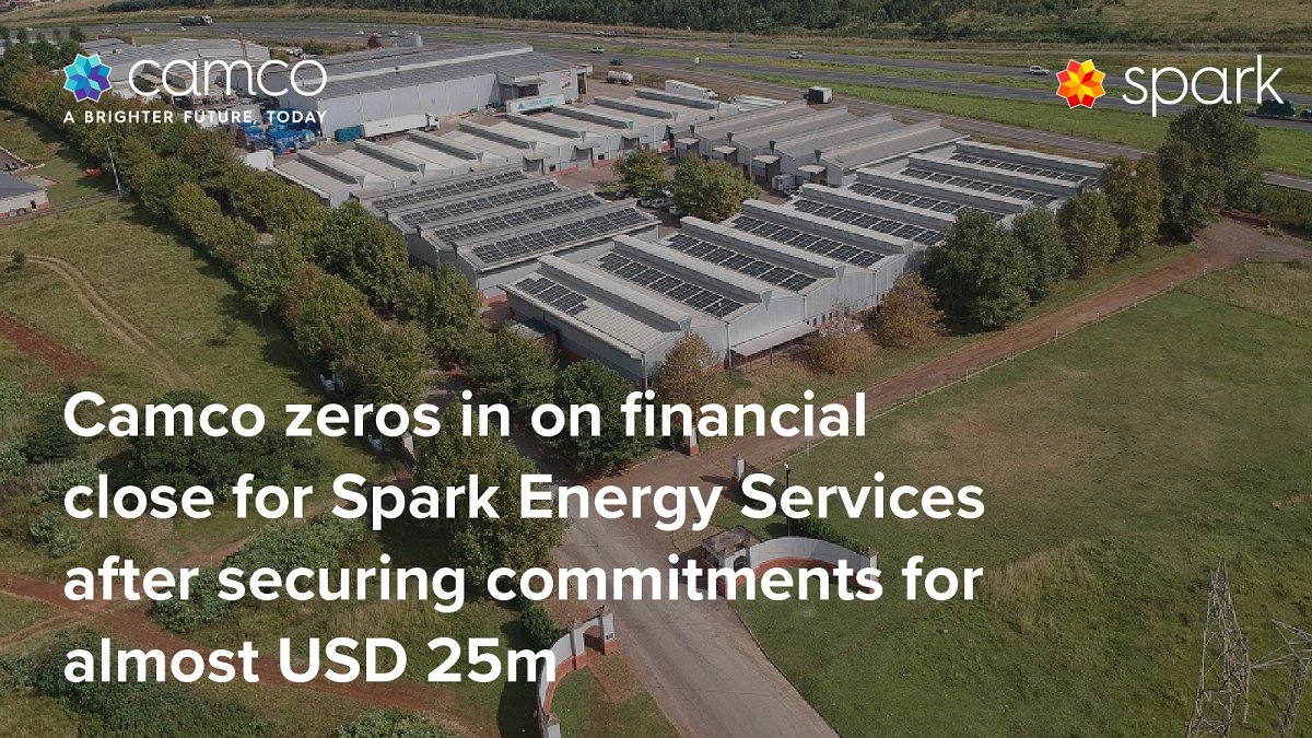 ⚡Camco secures nearly $25m for its innovative financing platform, Spark Energy Services. Funding to support #energyefficiency &amp; #captivesolar initiatives in Sub-Saharan Africa’s commercial &amp; industrial sector. More: ow.ly/xKw950PIkpe