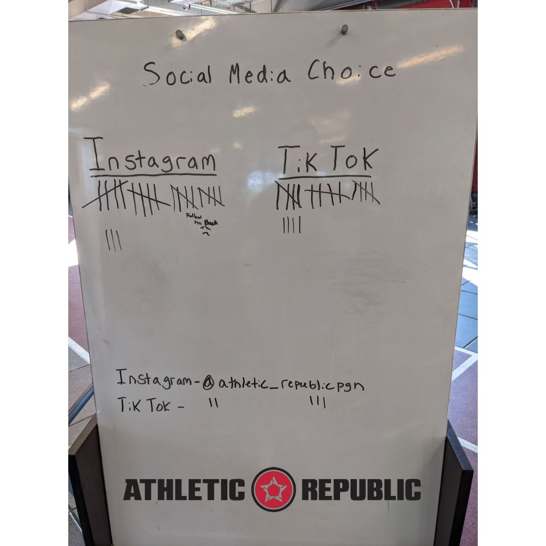 Last week's poll we asked our athletes which social media platform they prefer between Instagram and Tik Tok - by a slim margin Instagram comes out on top! 📸

P.S. if you're an AR PGH athlete that follows us and we don't follow you back, let us know in the comments! 👋