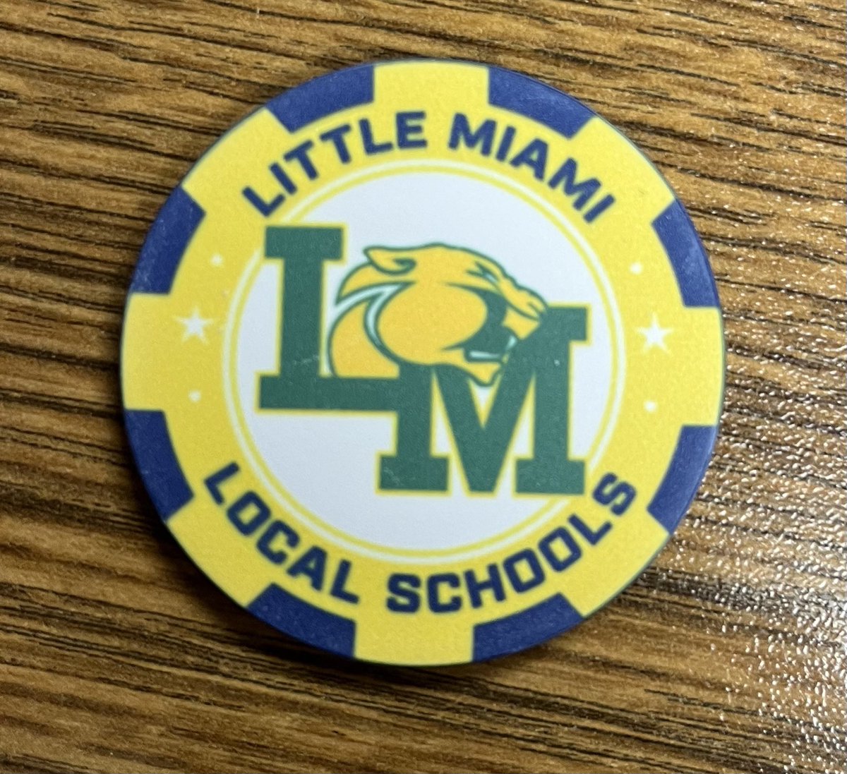 With the help of Combatbet.com I was able to design these chips! I wanted something that represented <a href="/HamiltonTwpPD/">HamiltonTwpPD</a> and <a href="/LM_Schools/">Little Miami Schools</a>, they did an awesome job!