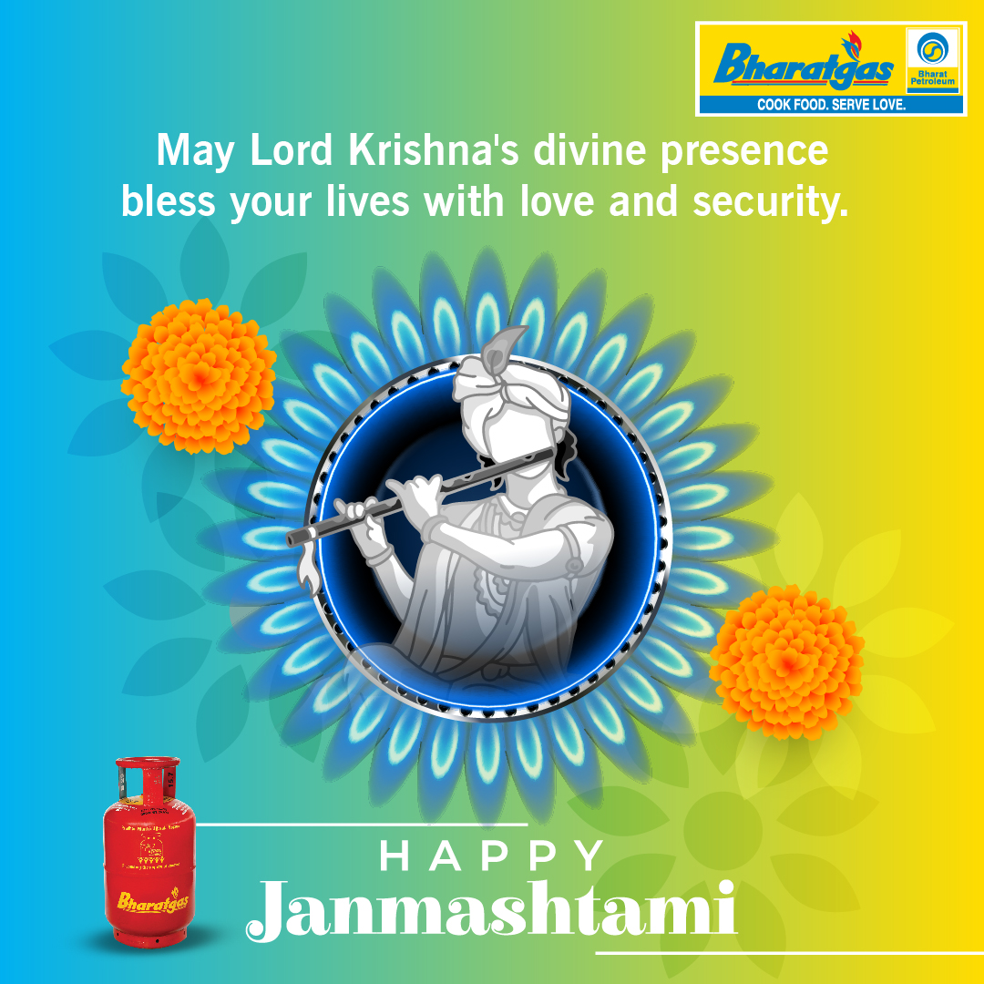Bharat Petroleum LPG (@bpcllpg) on Twitter photo May Lord Krishna guide you towards a safe path and bring you peace and prosperity. Happy Janmashtami!
<a href="/BPCLimited/">Bharat Petroleum</a> <a href="/BPCLLPG/">Bharat Petroleum LPG</a> May Lord Krishna guide you towards a safe path and bring you peace and prosperity. Happy Janmashtami!
<a href="/BPCLimited/">Bharat Petroleum</a> <a href="/BPCLLPG/">Bharat Petroleum LPG</a>