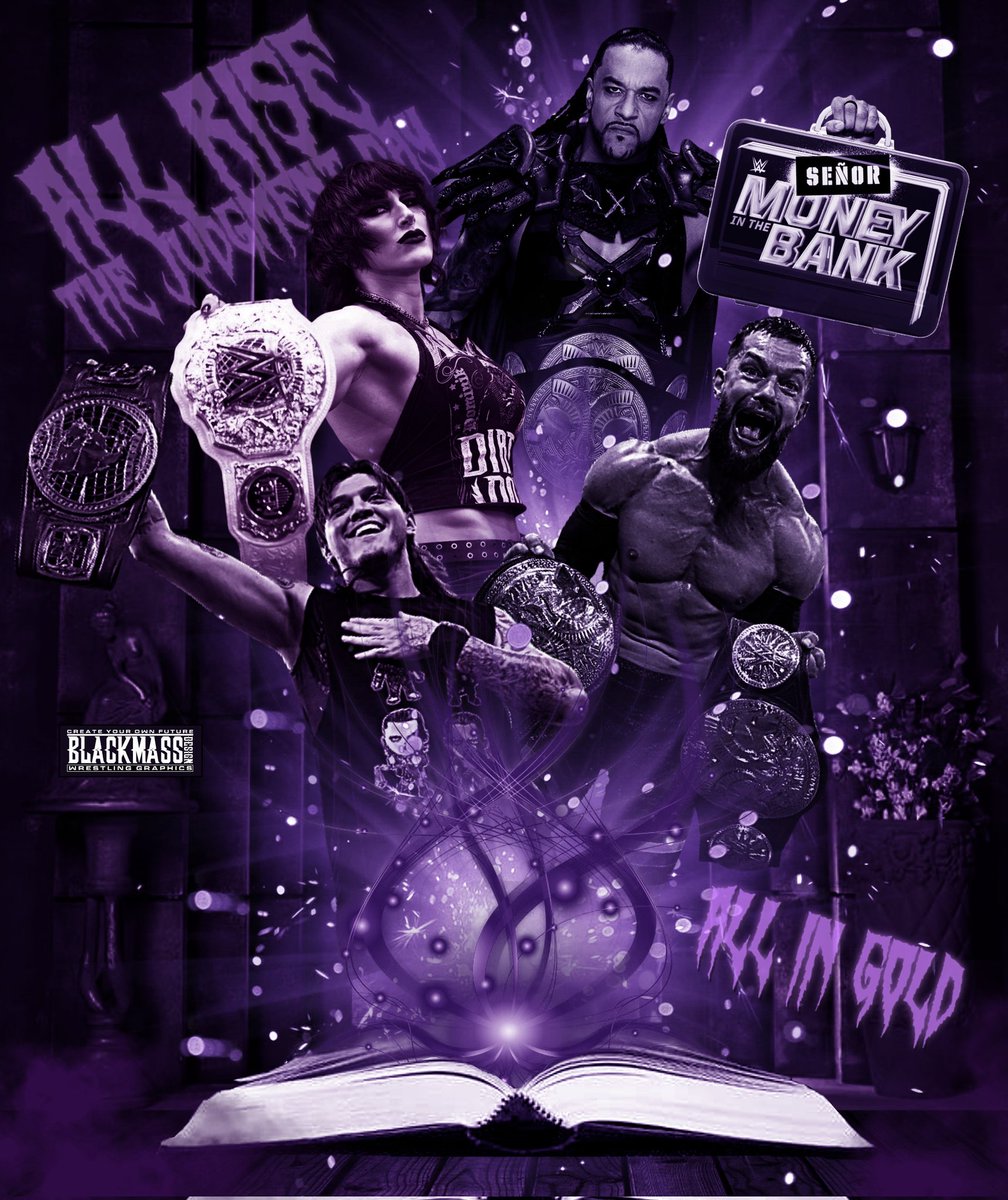 They have all the gold and a hint of purple in it because they call it The Judgment Day for nothing 😈🖤⚖️