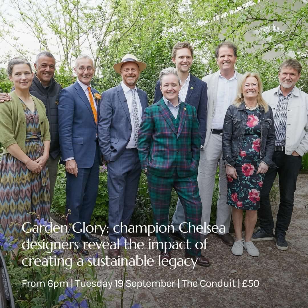 This promises to be a wonderful event! 🌿Garden glory: champion Chelsea designers reveal the impact of creating a sustainable legacy 🌿Tuesday 19 September from 6pm with drinks and opportunity to meet the designers 🌿Find out more and book now: horatiosgarden.org.uk/fevents/garden…