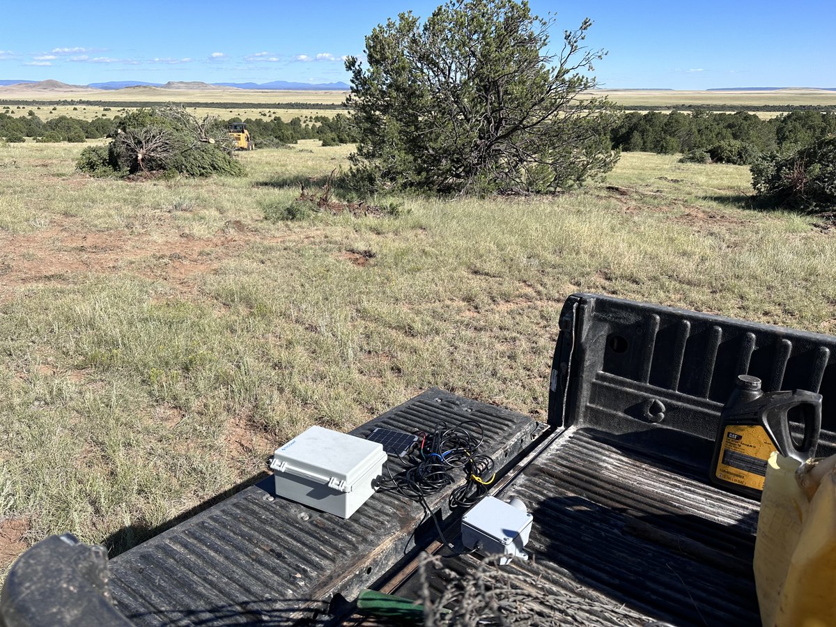 greenwoodae's tweet photo. Testing our 1st water level sensor prototype built by @_donblair in various spots across the ranch. Next step is install it securely over storage. By end of year we'll have a free guide published to help you build/maintain your own. These run off satellite, no cell data required. https://t.co/LcAqAbDlAK