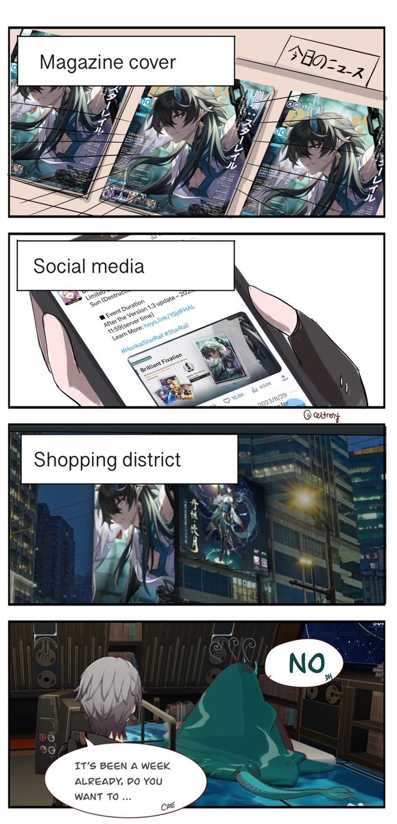 celtreny's tweet photo. Danheng has been in hiding ever since his light cone launched #HonkaiStaiRail #ImbibitorLunae #danheng #丹恒飲月 #IMDanheng #HonkaiStarRail https://t.co/VQrtgQCjcz