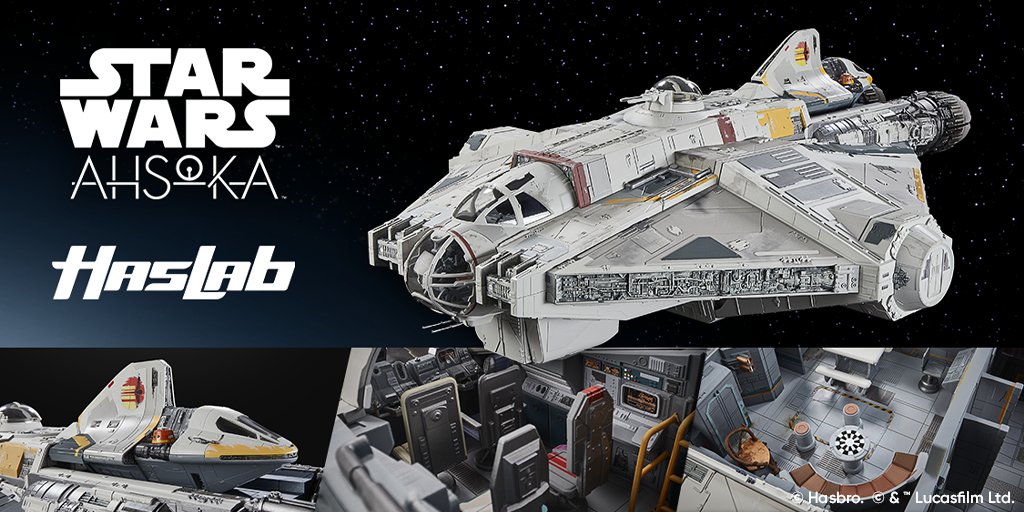 That epic moment from the latest #StarWars: #Ahsoka episode featuring our favorite famous freighter! What did you think? Don’t miss out on this iconic ship in #TheVintageCollection. Learn more about this monumental #HasLab and back the project at HasbroPulse.com!