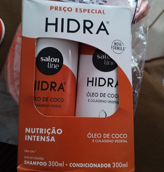 Kit Shampoo e Condicionador Hidra Coco, 300ml, Salon Line 300ml
