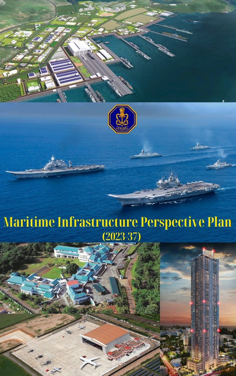 indiannavy's tweet photo. #NavalCommandersConference
MIPP released by RRM aims to synchronise & enmesh the infrastructure requirements of #IndianNavy, over next 15 years, through a comprehensive Perspective Plan model.
The Plan Document is aligned with GoI vision on creation of sustainable infrastructure https://t.co/m7ExSWevVE