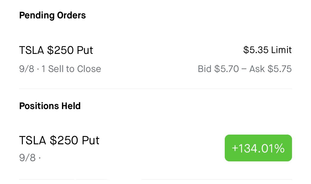 $TSLA with the 130% play 🙌🏽